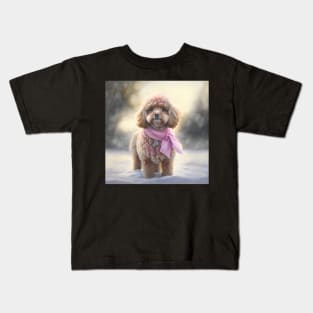 Cavoodle Enjoys The Snow Kids T-Shirt